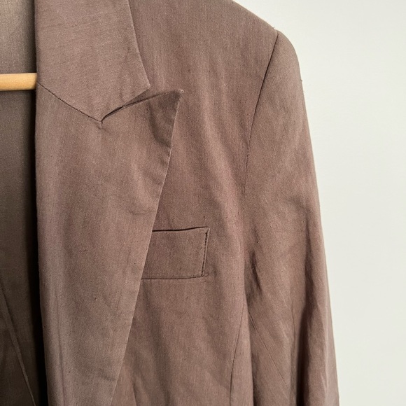 Jacob Linen Blazer NWOT brown colour size 3/4 - Picture 6 of 6